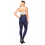 Calça Legging Rolamoça Runmore Emana Cós Alto Com Bolso Azul - 06548-AZ21