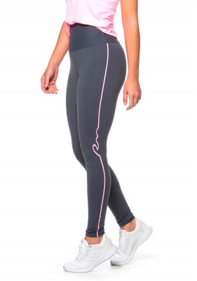 Calça Legging Rolamoça Runmore Power Fit Alta Compressão Cós Alto - 06562-CZ02RS25