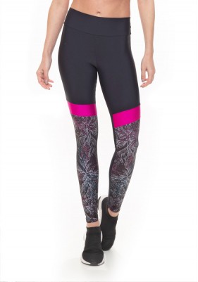 Calça Legging Rolamoça Run More Com Recorte Estampado - 06578-SB869RS09