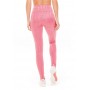 Calça Legging Rolamoça Runmore Cintura Alta Geométrico Rosa  - 06598-RS06