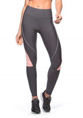 Calça Legging Rolamoça Run More Compression Com Recortes e Bolsinho - 06620-CZ25RS34