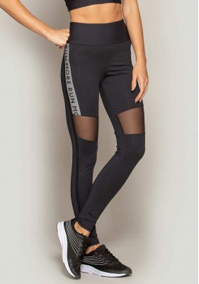 Calça Legging Rolamoça Runmore Com Bolso Antifurto - 06659-PTSB078