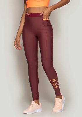 Calça Legging Rolamoça Runmore Crew RM Com Bolso Bordo - 06677-BD03LJ16