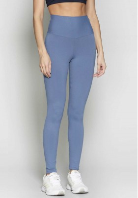 Calça Legging Rolamoça Runmore Cós Alto Power Fit Azul - 06686-AZ12