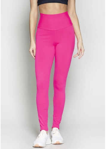 Calça Legging Rolamoça Runmore Cós Alto Power Fit Rosa - 06686-RS13